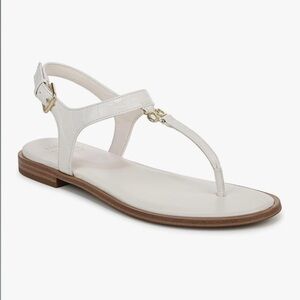 NWT Naturalizer White Leather Sandals Size 10 Wide